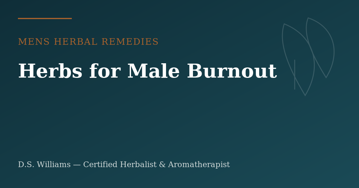 Herbs for Male Burnout